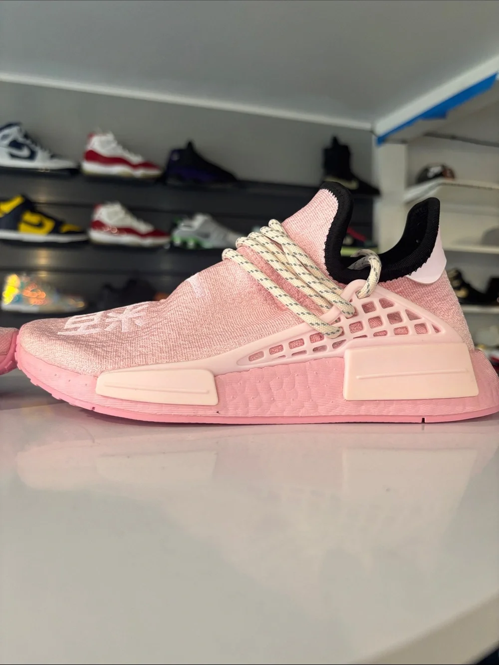 Pharrell X Addidas NMD Human Race ’ Pink’ BG Size 4.5